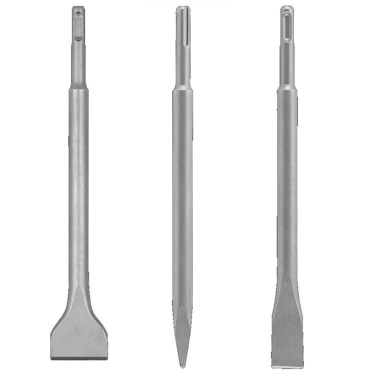 Wolfcraft WF8605000 - Zestaw 3 dłut SDS-Plus w futerale