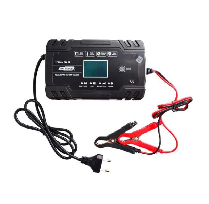 AWTOOLS AW16220 - PROSTOWNIK 12V/24V 8A LCD