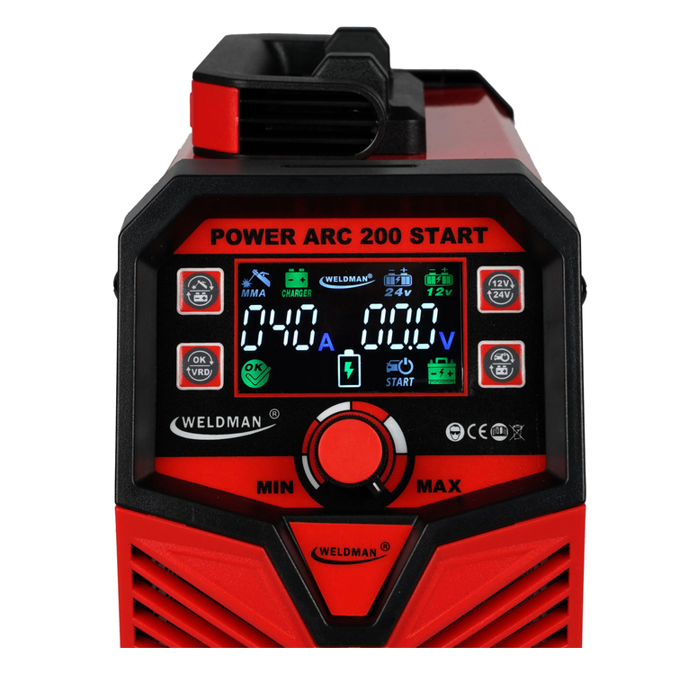 Weldman Power ARC 200 START - Spawarka inwertorowa MMA