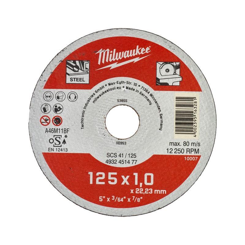 Milwaukee 4932451477 - Tarcza do cięcia metalu Contractor 125 x 1 x 22,2 mm