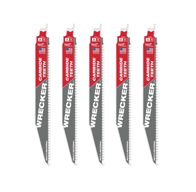 Milwaukee 48475542 - Brzeszczot do cięcia w różnych materiałach z węglikiem 230mm x 6 Tpi - 5 pc