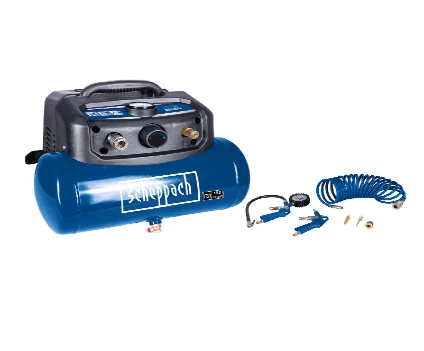 Scheppach SCH5906153901 - Kompresor HC06 6 L + zestaw akcesoriów 5