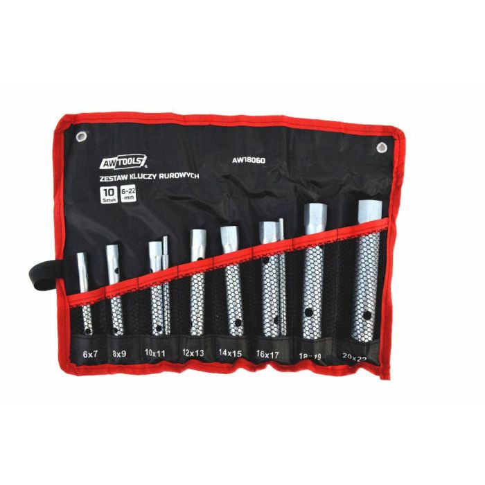 AWTools AW18060 - Zestaw kluczy rurwych 10 szt.