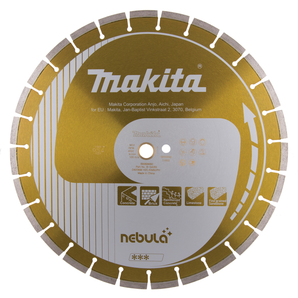 Makita B-54069 - Diamentowa tarcza tnąca na sucho i mokro 400 mm