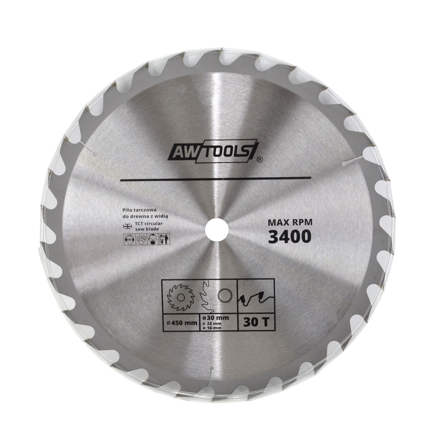 AWTools AW48454 - PIŁA TARCZOWA WIDIOWA 125x22x30z
