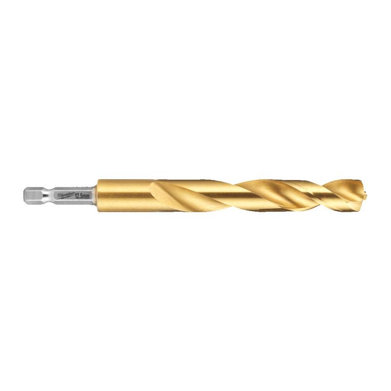 Milwaukee 4932500418 - Wiertło do metalu Shockwave HSS-G Tin 12,5 x 41,5/128 mm uchwyt Hex (5 szt.)