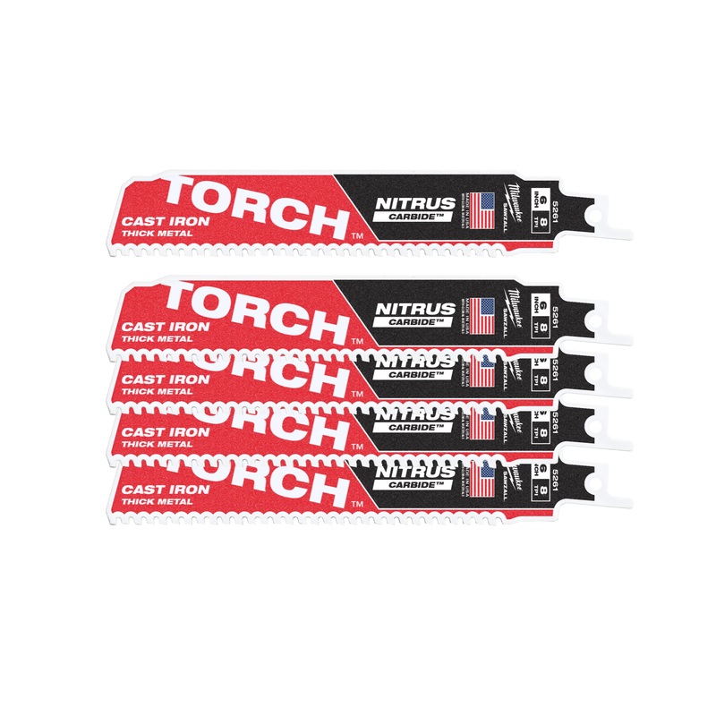 Milwaukee 48475561 - brzeszczot z węglikiem 150mm x 8 Tpi (5 szt.)