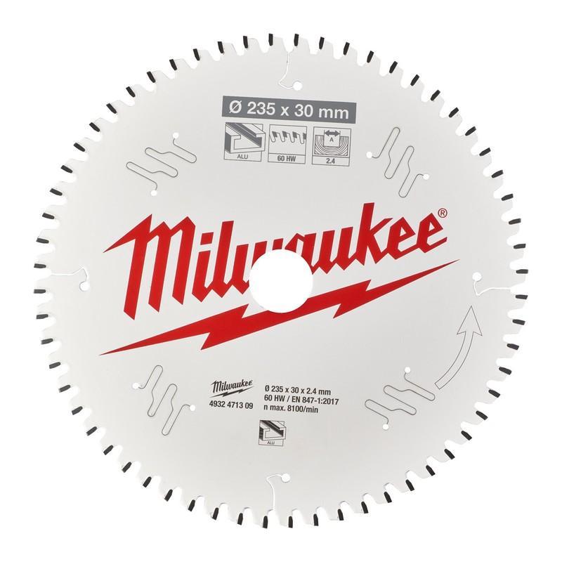 Milawukee 4932471309 - tarcza do aluminium 235 x 30 mm, 60 zębów
