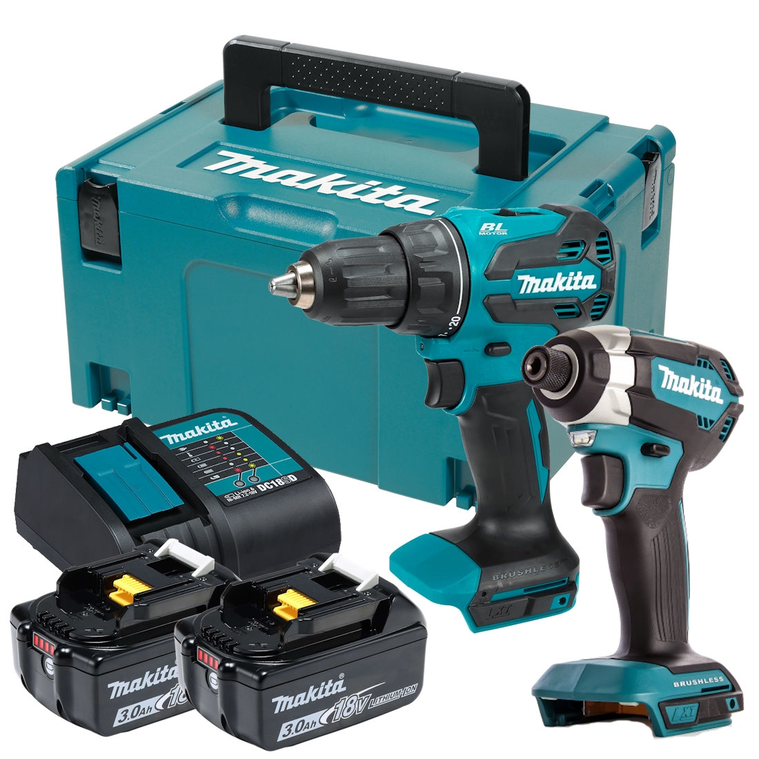 Makita DLX2535SJ - Zestaw combo DDF490 + DTD153