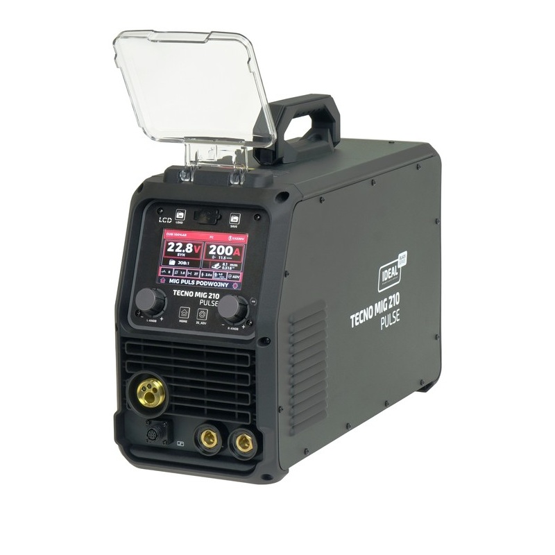 Ideal TECNO MIG 210 PULSE LCD Black Series 4x4 - Spawarka inwertorowa Migomat
