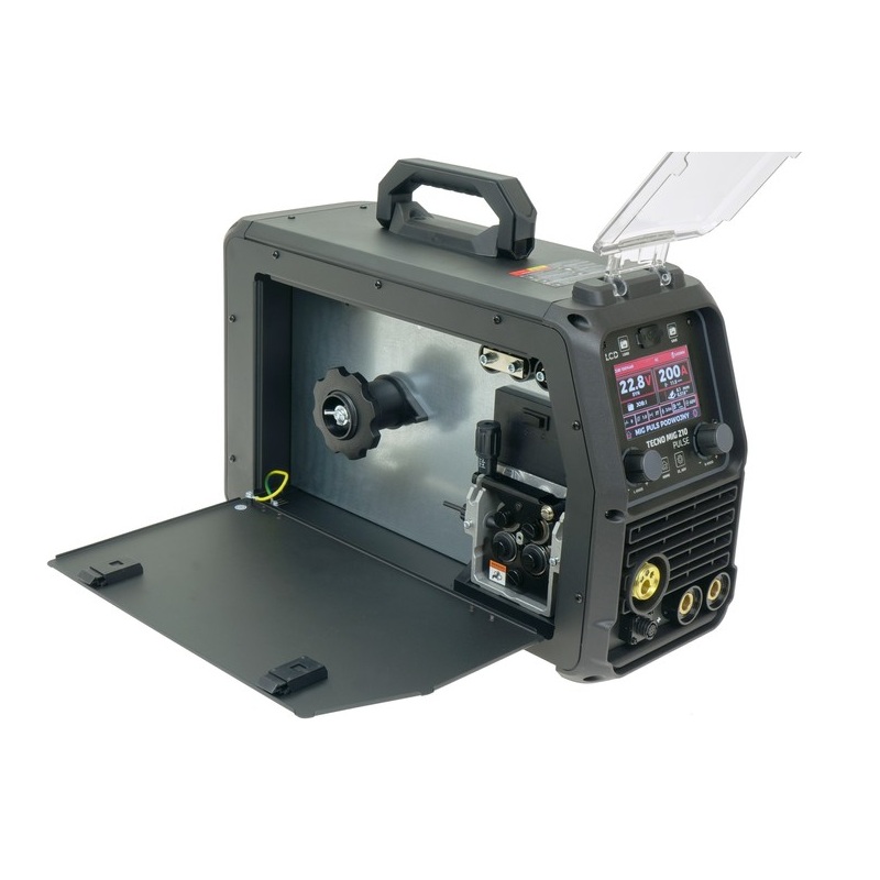 Ideal TECNO MIG 210 PULSE LCD Black Series 4x4 - Spawarka inwertorowa Migomat