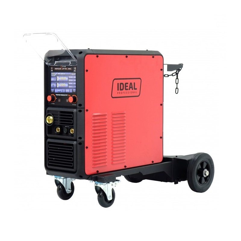 Ideal TECNO MIG 321 SYNERGIC LCD - Spawarka inwertorowa Migomat + wózek