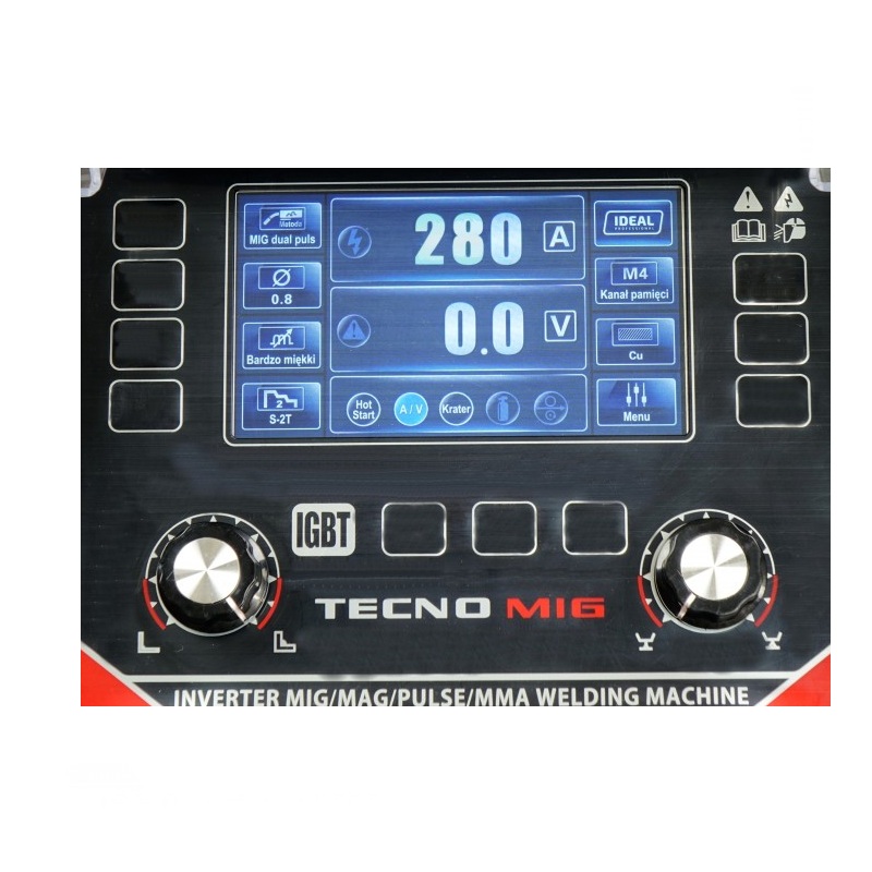 Ideal Tecno Mig 286 Pulse Synergic - Spawarka inwertorowa Migomat